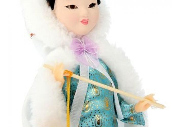 Кукла коллекционная Девочка-китаянка с фонариком