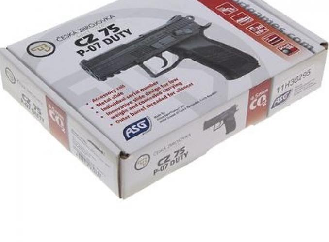 Пистолет пневматический ASG CZ 75D P-07 DUTY, 4,5 мм