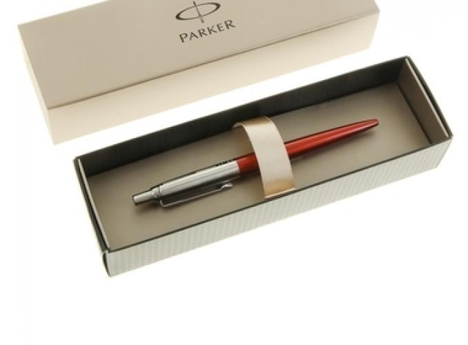 Ручка шариковая Parker Jotter 125th Orange M, синие чернила