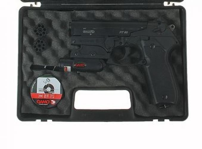 Пистолет пневматический GAMO PT-80 Combo laser, кал.4,5 мм, 6111351, шт