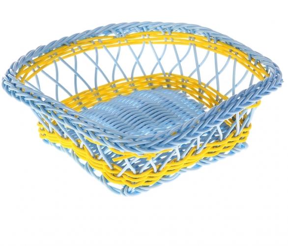Корзинка декоративная Голубая квадратная