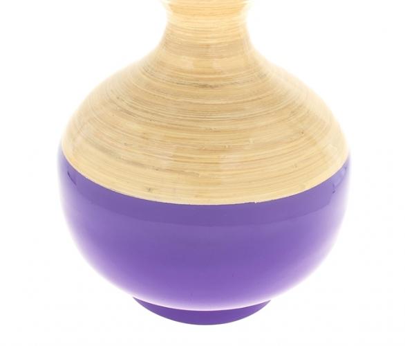 Ваза интерьерная Фиолетовый глянец, бамбуковая