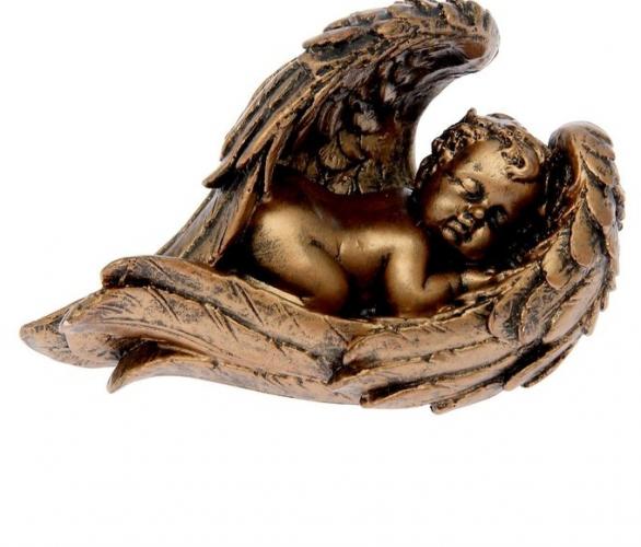 Статуэтка Ангел в крыле малая, бронза