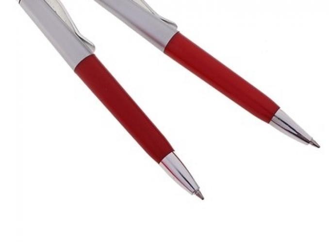 Набор: 2 шариковые ручки (красный)