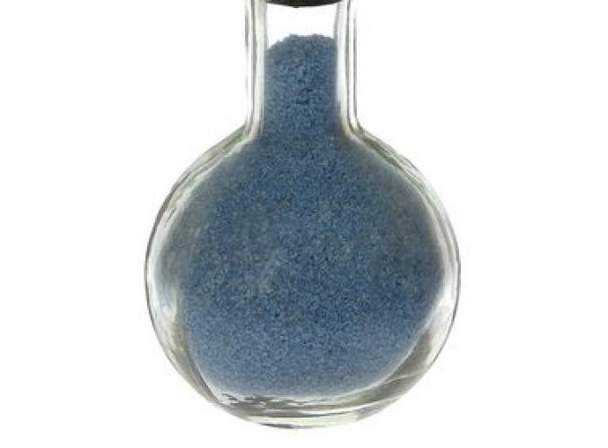 Ваза декоративная Илис с наполнением, голубая, 15 см, 0,38л