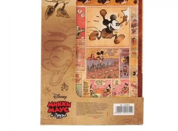 Подарочный набор Микки: ежедневник классический 80 листов и ручка, Микки Маус и друзья