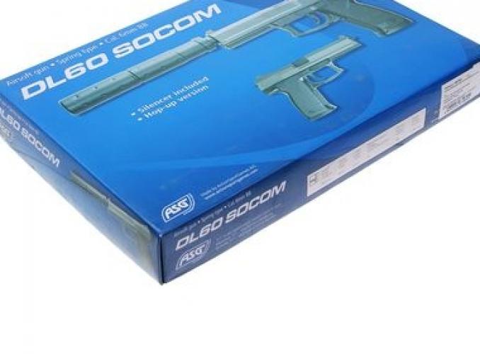 Пистолет софтэйр ASG DL60 SOCOM, пружинный кал. 6 мм.