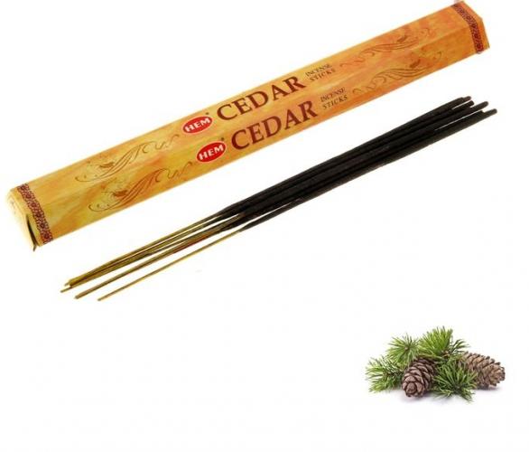 Благовония HEM Cedar (Кедр), шестигранник, 20 палочек