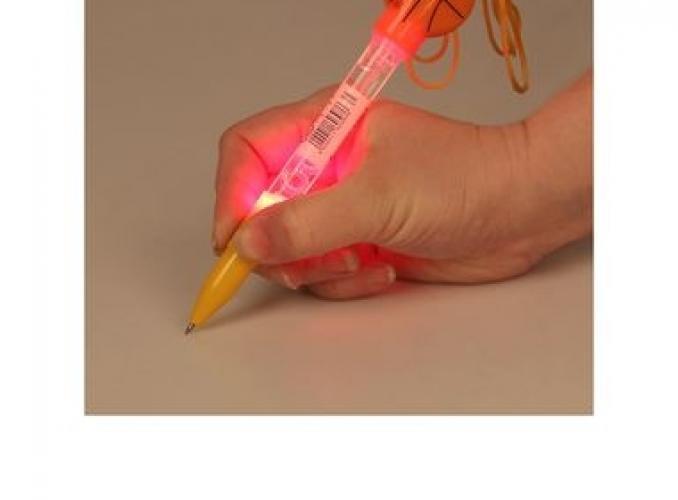 Мыльные пузыри-ручка Баскетбол со светом и шнурком