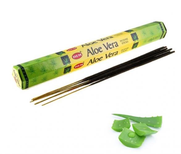 Благовония HEM Aloe Vera (Алоэ), шестигранник, 20 палочек