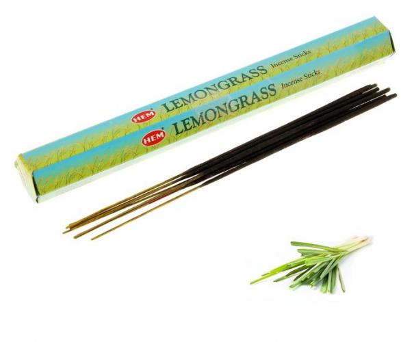 Благовония HEM Lemongrass (Лимонник), шестигранник, 20 палочек