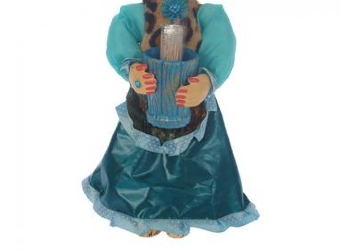 Сувенирная кукла Яга средняя,с подставкой для зубочисток  МИКС
