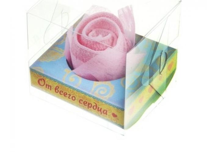 Сувенирное полотенце Роза 20х20 см МИКС