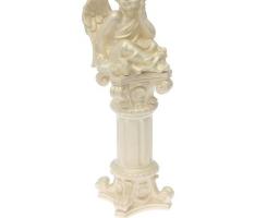 Статуэтка Ангел на колонне (55см) перламутровая