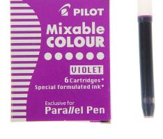 Картридж чернильный Pilot набор 6 штук для Parallel Pen (каллиграфия) фиолетовый IC-P3-S6