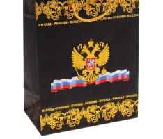 Пакет подарочный «Россия» (тиснение)
