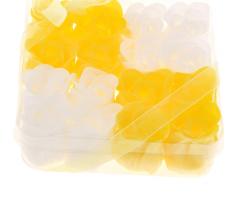 Мыльные лепестки (набор 16 шт) Кураж, цвет желто-белый