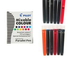 Картридж чернильный Pilot набор 12 штук для Parallel Pen (каллиграфия) микс 12 цв. IC-P3