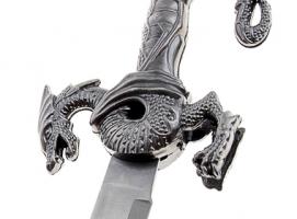 Кортик сувенирный, резные ножны, дракон на рукояти
