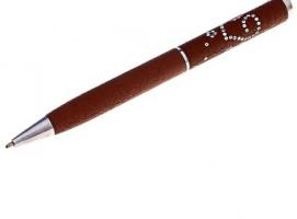 Ручка шариковая подарочная поворотная в пластиковом футляре Амели