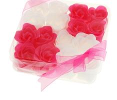 Мыльные лепестки (набор 16 шт) Кураж, цвет розово-белый