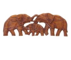 Панно декоративное Семья слонов