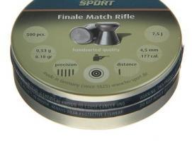 Пули пневм. H&amp;N Finale Match, для винт., гладк., 4,49 мм., 8,18 гран (500 шт.) шт