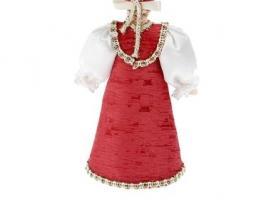 Сувенирная кукла Варвара в стилиз. традиц. костюме. 18-19 в Россия