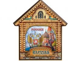 Магнит в форме домика «Russia»