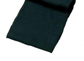 Шерстяной черный шарф 
