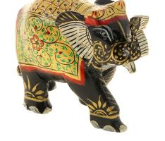 Сувенир Слон с яркой попоной
