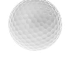 Мяч для гольфа, 2-х слойный, 420 выемок, d=4,3см, 45г