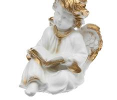 Статуэтка Ангел с книгой средний, белый