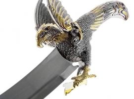 Кинжал сувенирный, рукоять - орёл на охоте