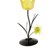Подсвечник Весенний тюльпан, цвет желтый