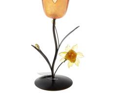 Подсвечник Весенний тюльпан, цвет оранжевый