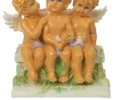 Статуэтка Трое ангелов на лавке