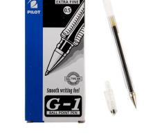 Ручка гелевая Pilot G1 0.5 мм стержень черный