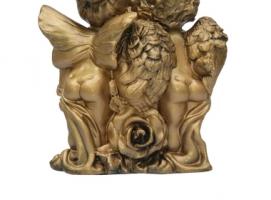 Статуэтка Ангел и Фея с розой золото