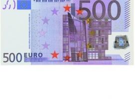Магнит денежный Купюра 500 евро
