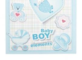 Шкатулка дерево Baby boy elements 20,5х20,5х7,5 см