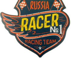 Наклейка на авто Russia Racer