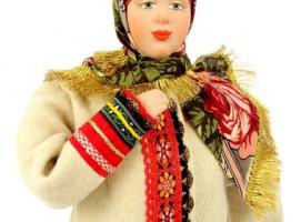 Сувенирная кукла Женский костюм Тамбовской губ.19в. 50 см (А1-18-1)
