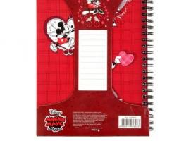 Подарочный набор Микки и Минни: ежедневник на гребне 80 листов и ручка, Микки Маус и друзья