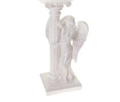 Статуэтка Ангел девушка у колонны белый