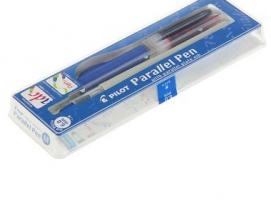 Ручка перьевая для каллиграфии Pilot Parallel Pen 6.0 мм, (картридж IC-P3) набор в футре FP3-60