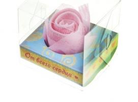 Сувенирное полотенце Роза 20х20 см МИКС