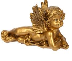 Статуэтка Ангел лежа малый бронза 14*18*17,5 см