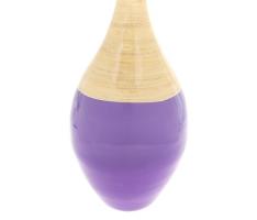 Ваза интерьерная Фиолетовый глянец, бамбук