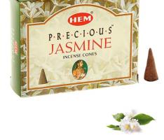 Благовония HEM Precious Jasmine (Драгоценный Жасмин), 10 конусов